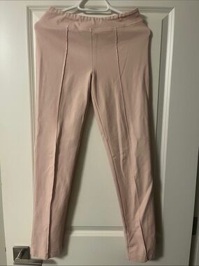 Hilary Radley Slim Ponte Pants in Blush Pink